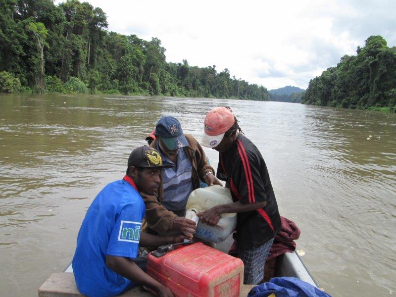 18. Re-fuelling on Vailala River